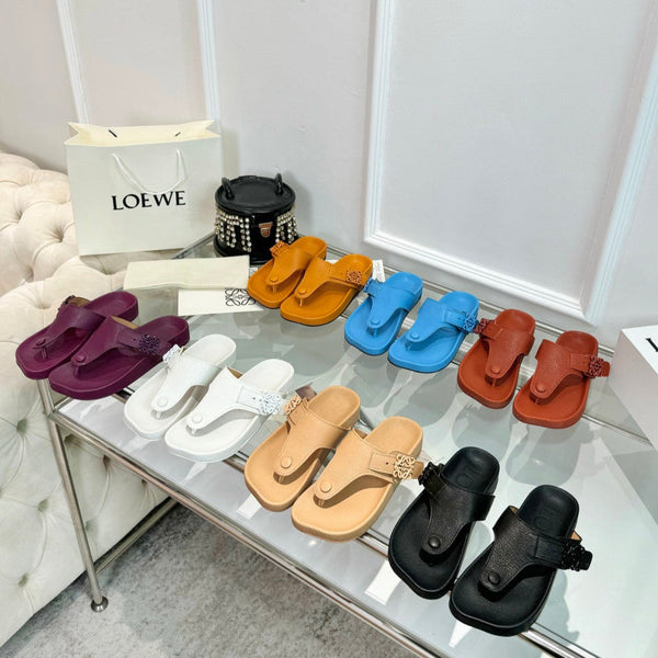 Loewe Ease Thong Muticolor Sheepskin