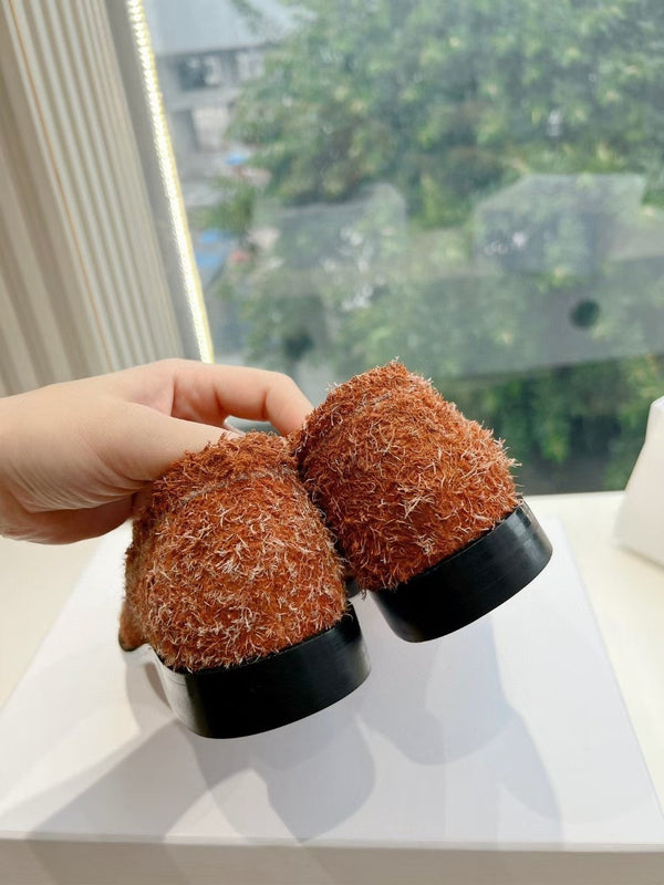 Loewe Campo Loafer Fire Orange Snowflake Cow Suede