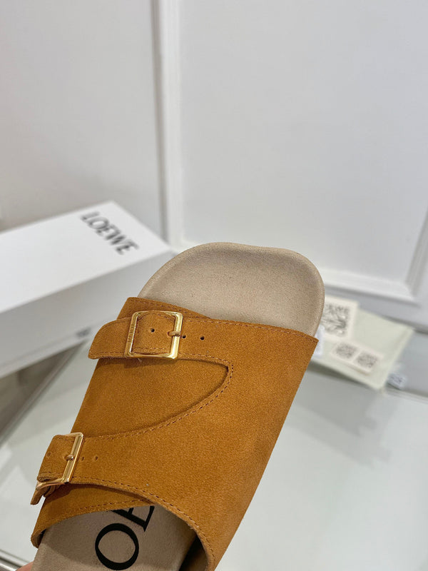 Loewe x Birkenstock Slide Brown Suede 317028