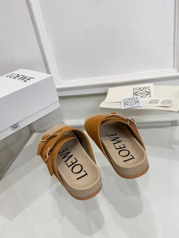 Loewe x Birkenstock Slide Brown Suede 317028
