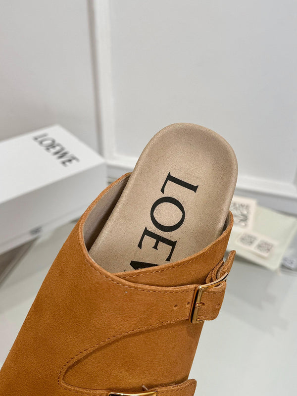 Loewe x Birkenstock Slide Brown Suede 317028