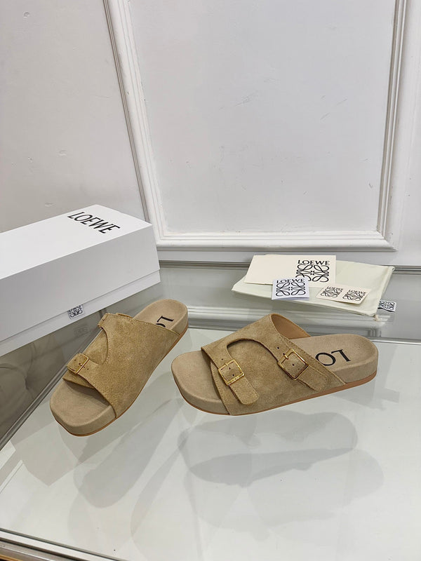 Loewe x Birkenstock Slide Beige Suede