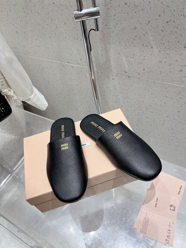 Miumiu Slipper Black Lambskin 205211