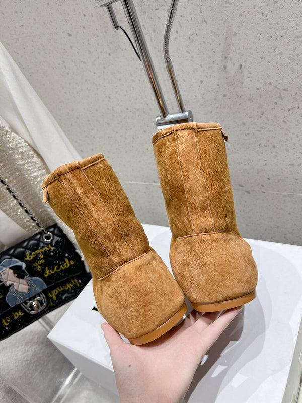 Loewe Lago Boots Marrone Scamosciato 435626