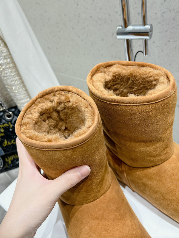 Loewe Lago Boots Marrone Scamosciato 435626