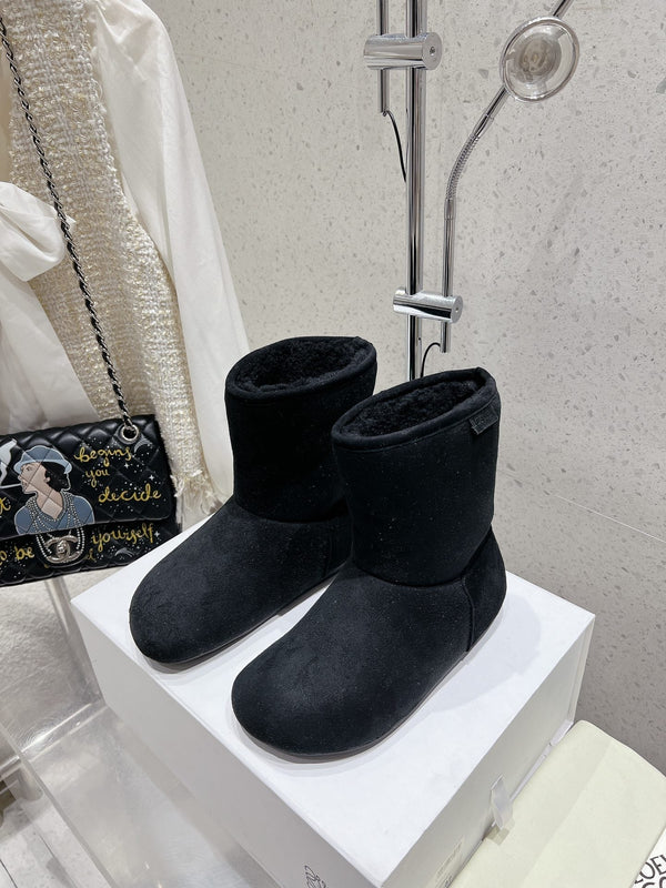 Stivali Loewe Lago in pelle scamosciata nera 435627