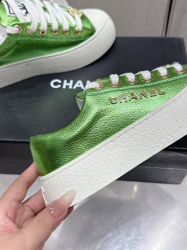 CC Sneaker Green cowhide 204657