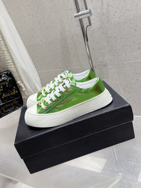 CC Sneaker Green cowhide 204657