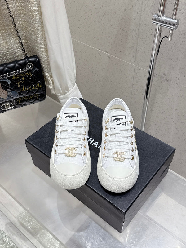CC Sneaker White cowhide 204667