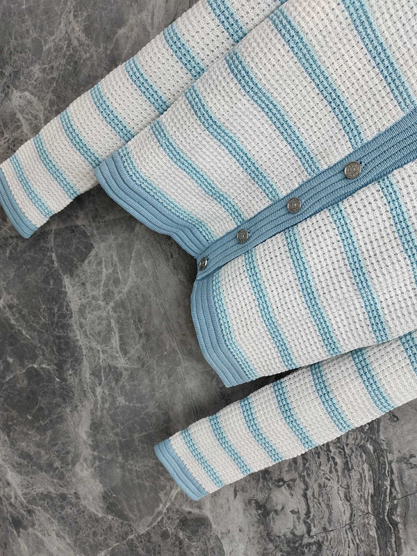 CC 25 Long Sleeve Striped Cardigan Tencel 283779