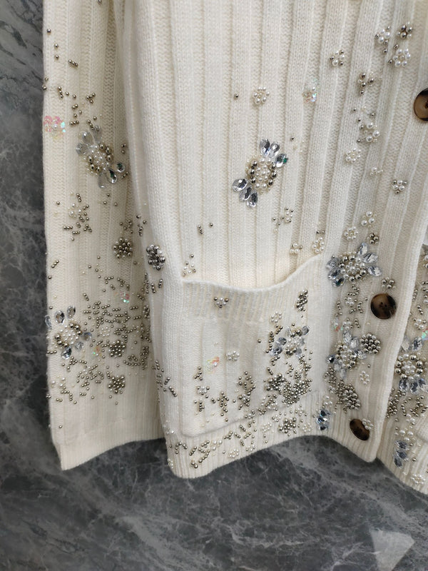 Gucci Cardigan Cream Wool Cashmere 289092