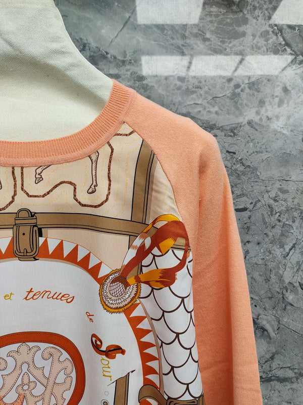 HM 25 Sweater Peach Orange Wool 89215