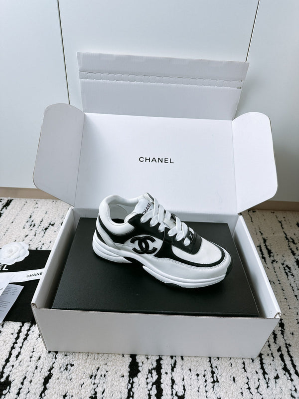 CC Sneaker 35mm In White Mix Black Soft Cowhide 144706