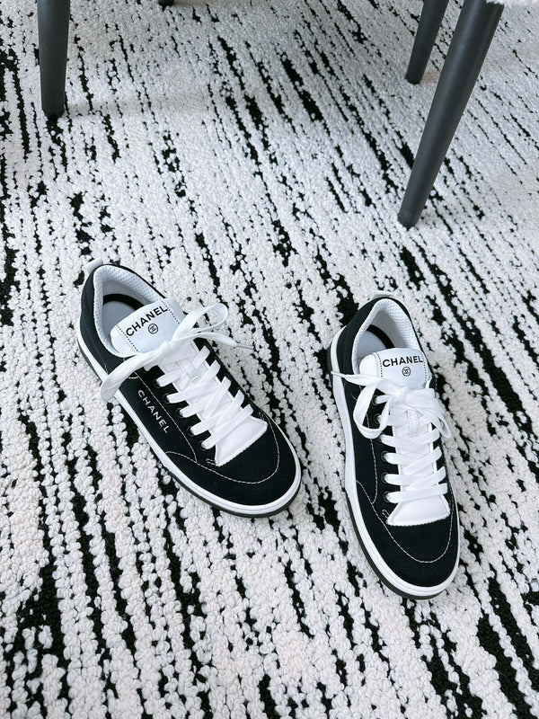 CC Sneaker In Black Canvas Fabric 144507
