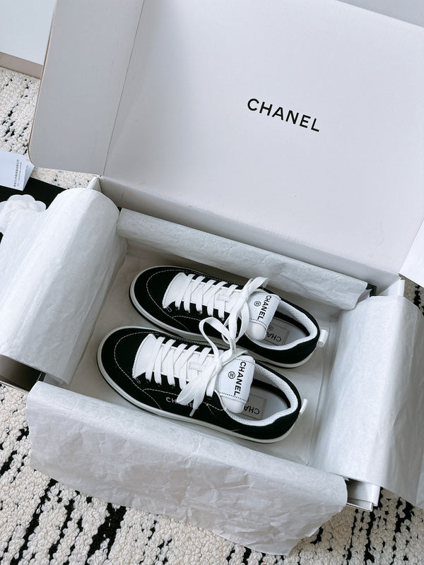 CC Sneaker In Black Canvas Fabric 144507