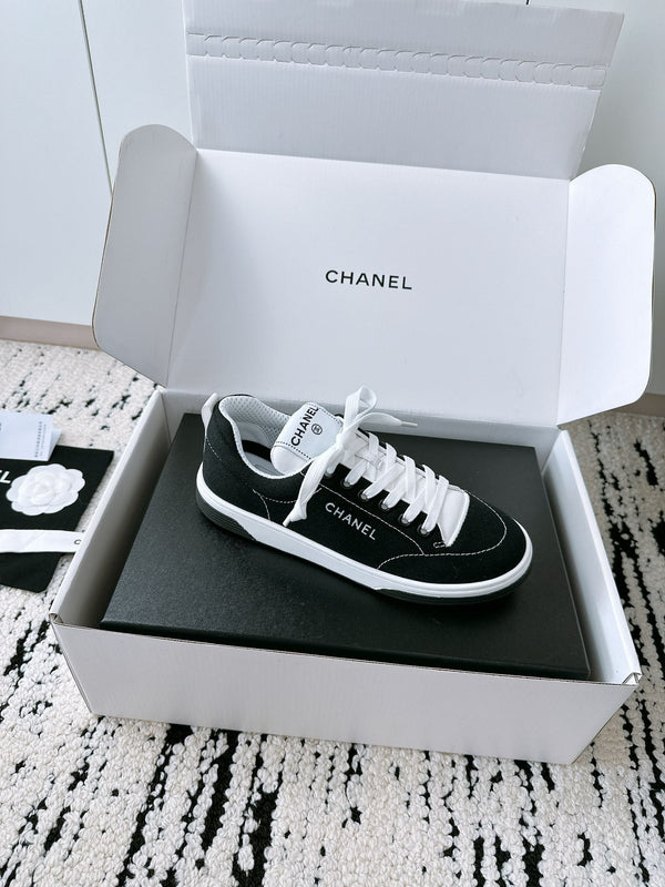 CC Sneaker In Black Canvas Fabric 144507