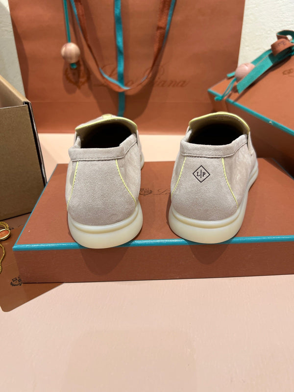 mocassino lp summer charm walk in camoscio beige reale giallo