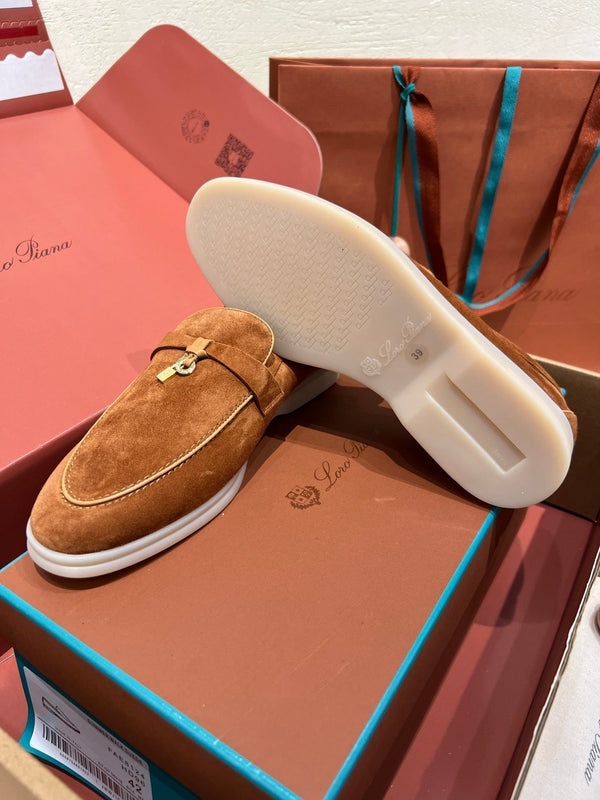 lp summer charm walk loafer brown beige suede