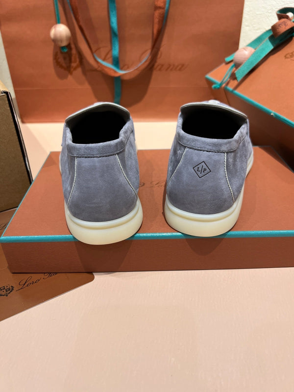 lp summer charm walk loafer rock grey beige suede