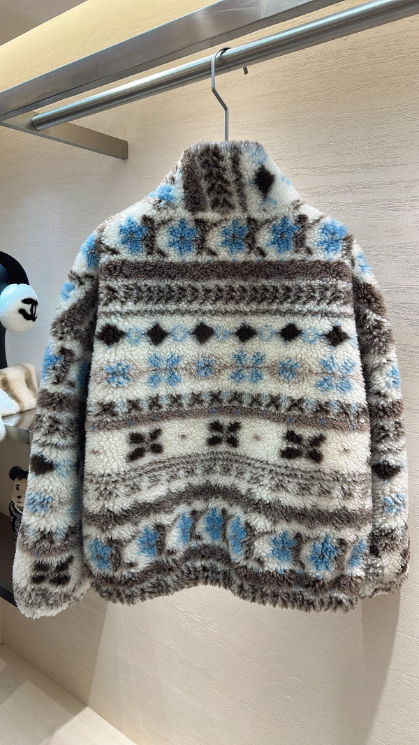 Manteau Dior 2025 Laine mélange de couleurs blanc