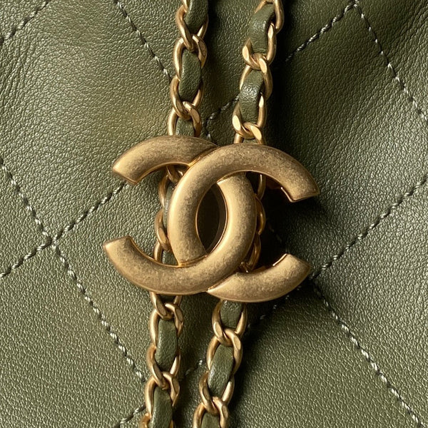 Chanel 2025 Bag 45cm Green Calfskin 318234