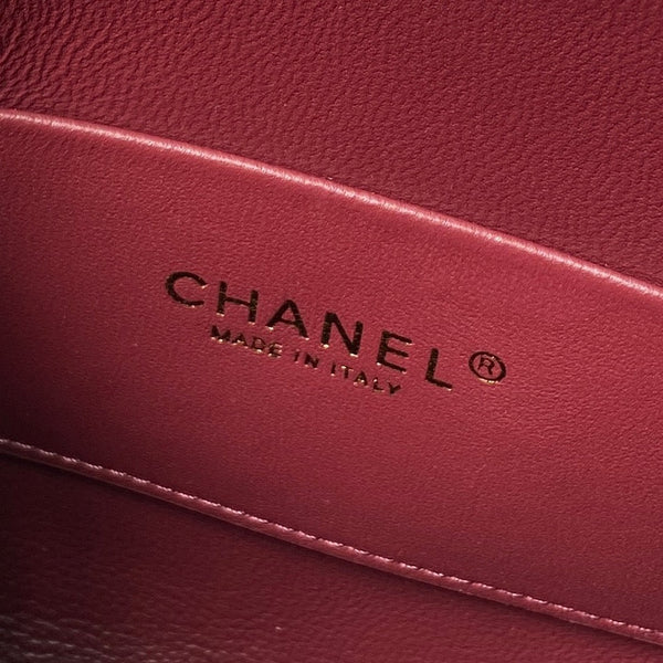 Chanel 2026 Small Shopping Tote Bag Black 24.5cm Black Lambskin 348256