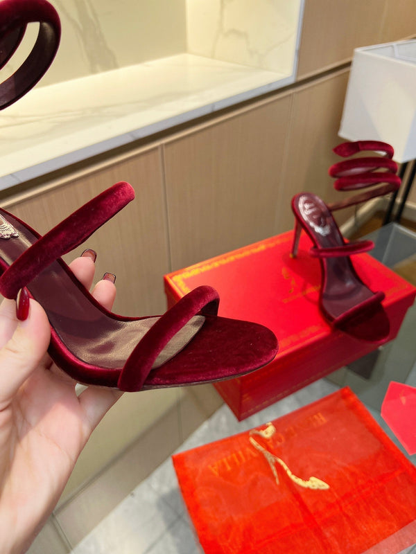 RC Sandals Red Original Velvet Sheepskin 341989