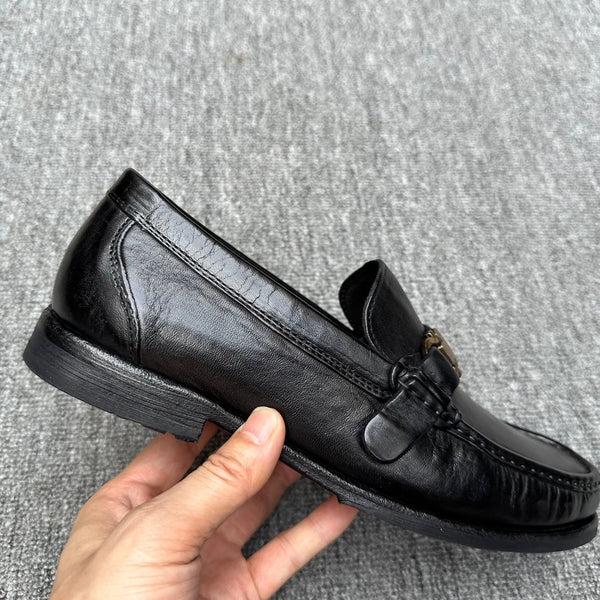 LV LOAFER IN BLACK CALFSKIN
