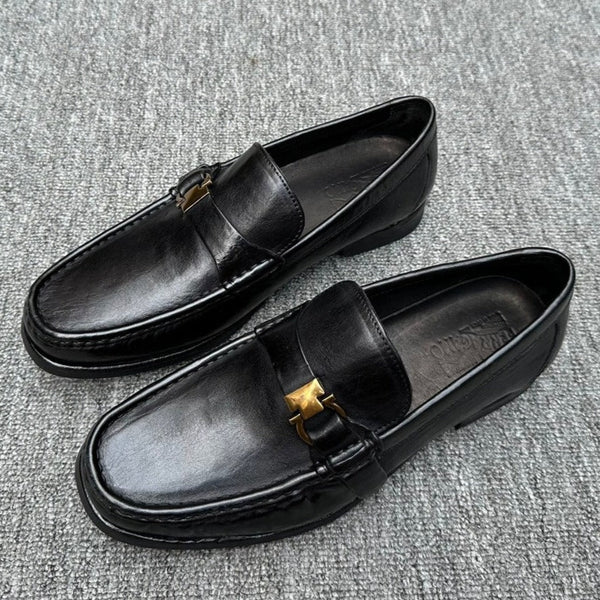 LV LOAFER IN BLACK CALFSKIN