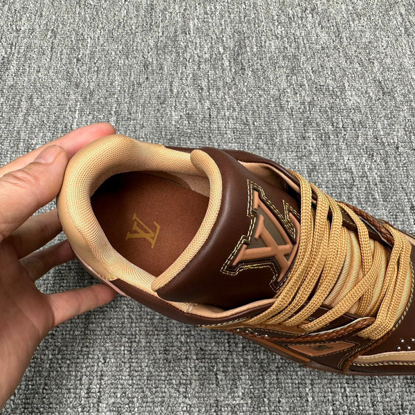 LV TRAINER CHOCOLATE BROWN MONOGRAM CALFSKIN