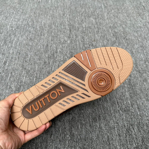 LV TRAINER CHOCOLATE BROWN MONOGRAM CALFSKIN