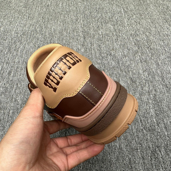 LV TRAINER CHOCOLATE BROWN MONOGRAM CALFSKIN