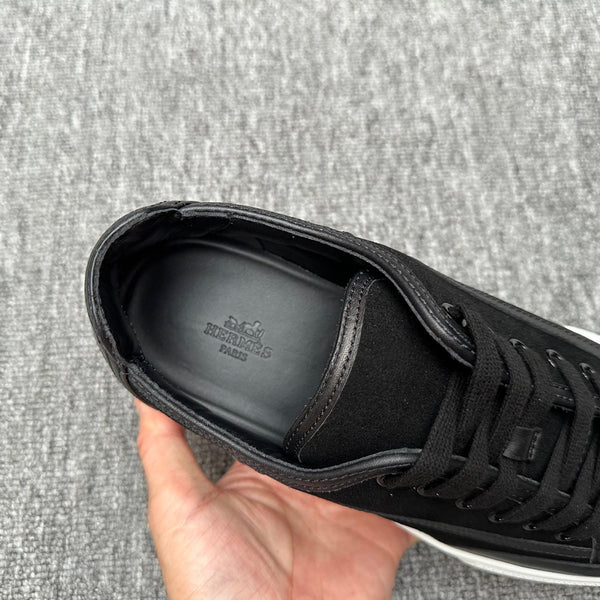 HM Men's Get Sneaker Black Suede Calfskin 336083