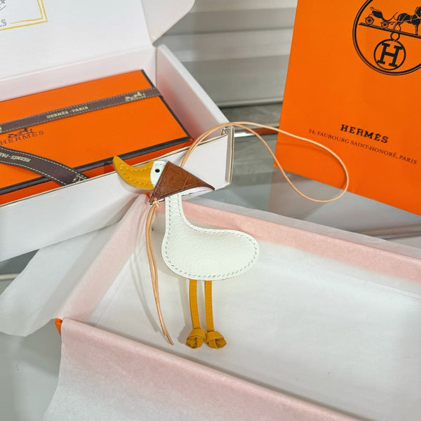 Charm Canard HM Cuir de vachette