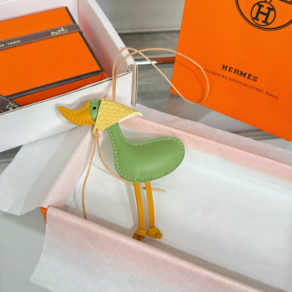 Charm Canard HM Cuir de vachette
