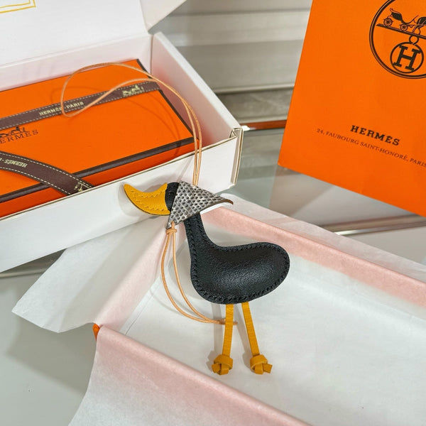 Charm Canard HM Cuir de vachette