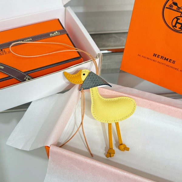 Charm Canard HM Cuir de vachette