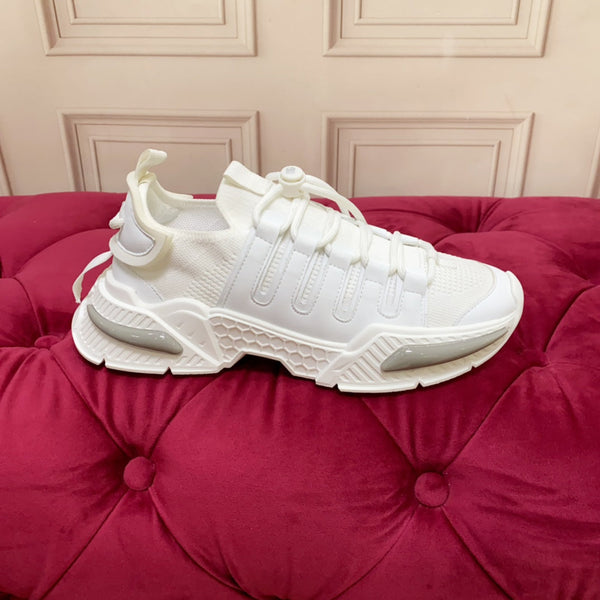 Baskets DC 24 Airmaster Cuir de vachette blanc 947297