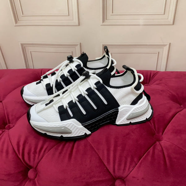 DC 24 Airmaster Sneakers White Black Cowhide 947301