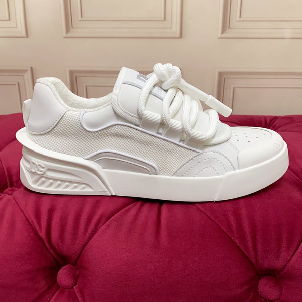 DC 25 Casual Sports Shoes White Cowhide & Mesh 232262