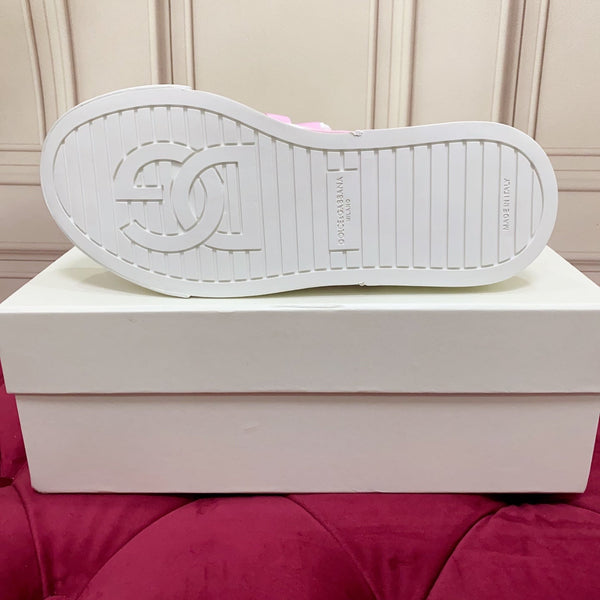 DC 25 Casual Sports Shoes White Pink Cowhide & Mesh 232259