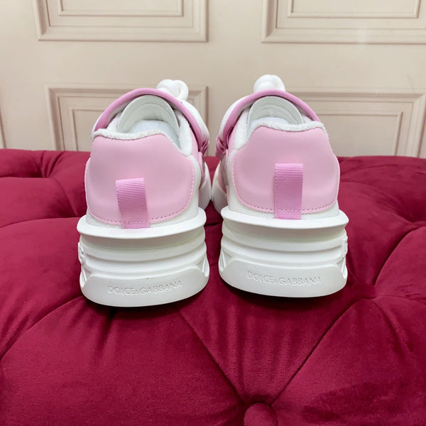 DC 25 Casual Sports Shoes White Pink Cowhide & Mesh 232259