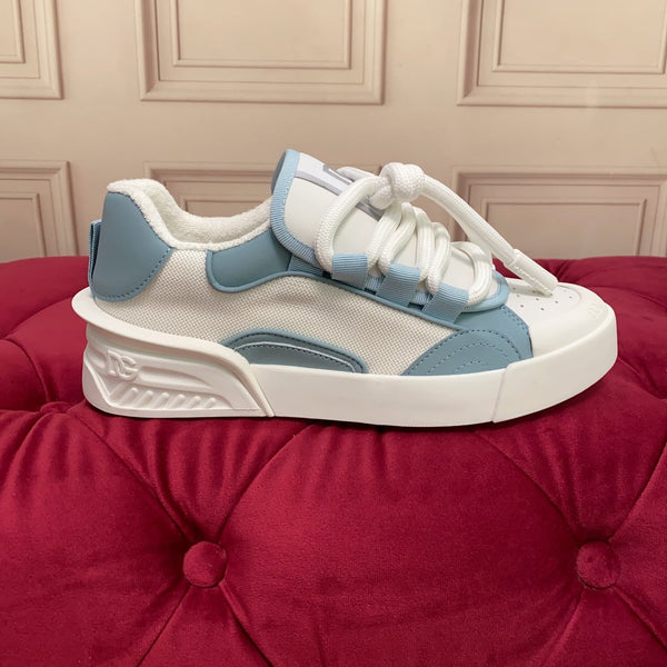 DC 25 Casual Sports Shoes Slate Blue Cowhide & Mesh 271100