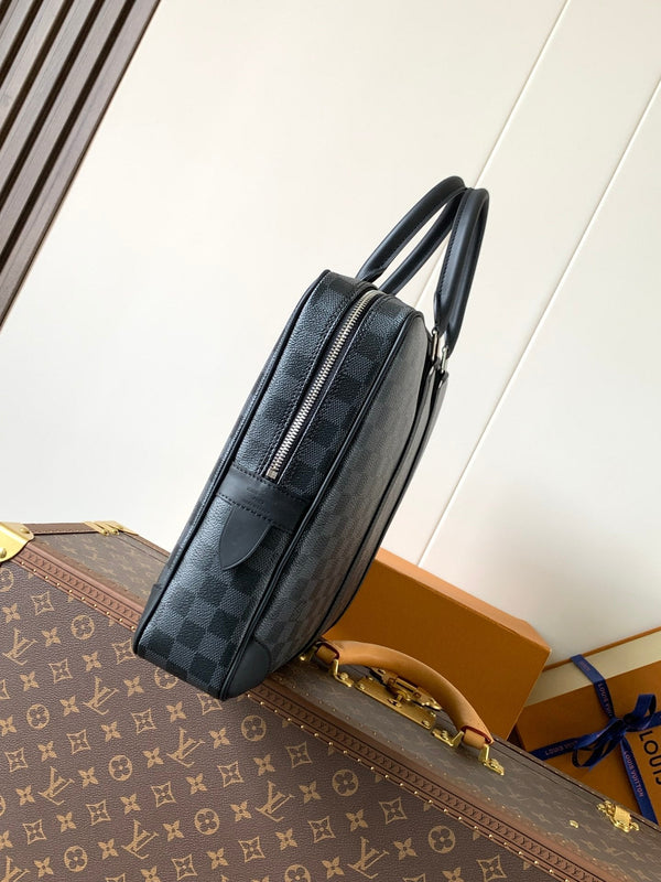 LV Porte-Documents Voyage Tela Damier Graphite nera