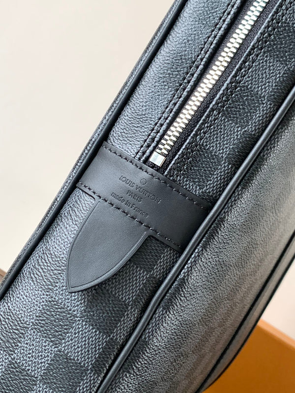 LV Porte-Documents Voyage Tela Damier Graphite nera