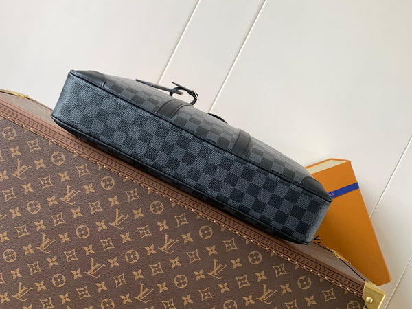 LV Porte-Documents Voyage Tela Damier Graphite nera