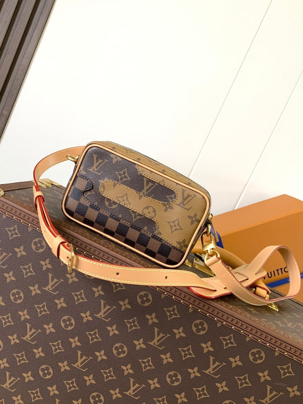 LV Trocadéro Bag Brown Boro Monogram Landscape canvas & Cowhide