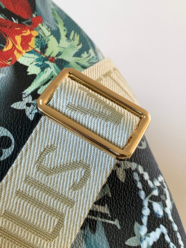 LV M24992 Surfin' Rush Bumbag Navy Blue Monogram Canvas & Calfskin GHW