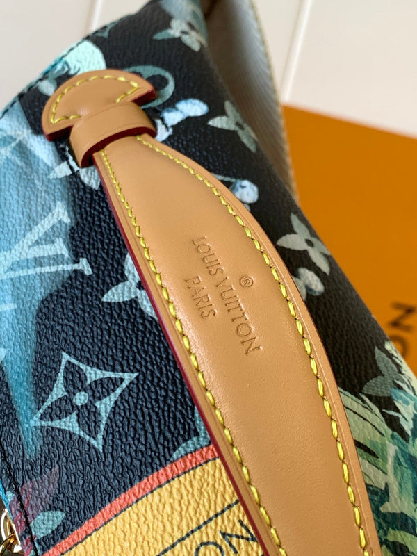 LV M24992 Surfin' Rush Bumbag Navy Blue Monogram Canvas & Calfskin GHW