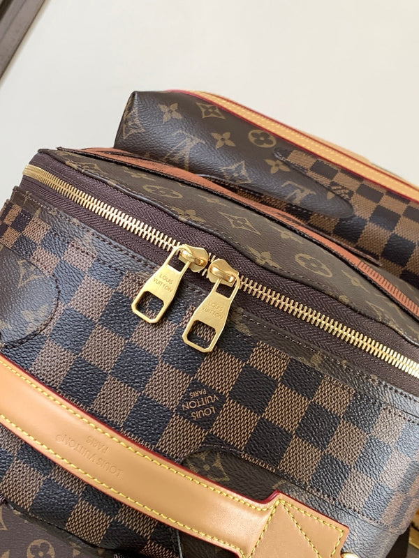 LV Discovery PM Backpack Brown Monogram Landscape Canvas